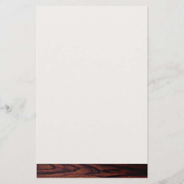 Papeterie Graine de bois foncé en acajou | motif en bois bru (Devant)