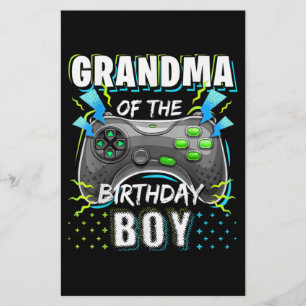 Papeterie Grand-mère du Birthday Boy Matching Video Game