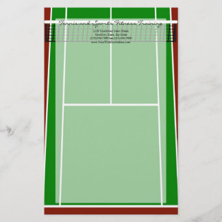 Papeterie Graphique de disposition du court de tennis
