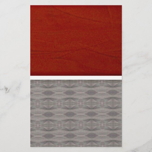 Papeterie Graphique rouge et gris (Devant)