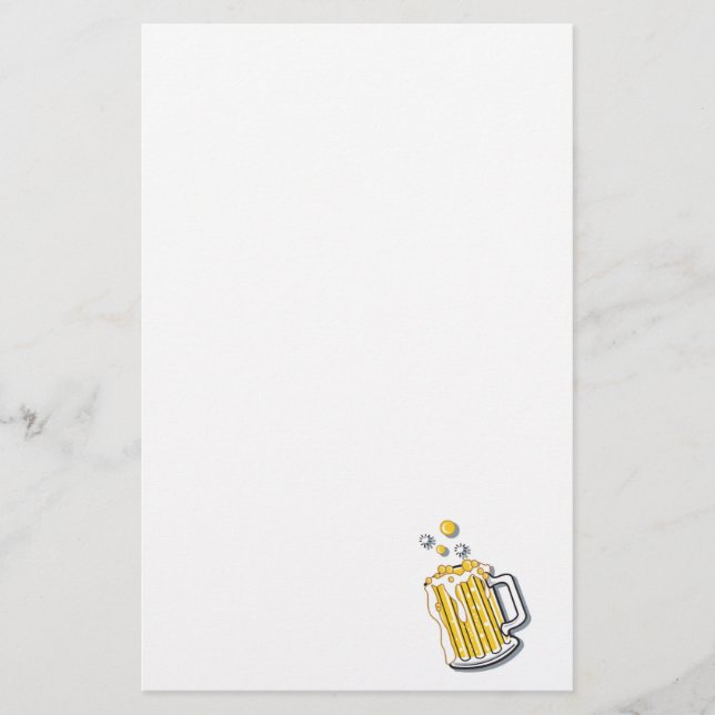 Papeterie graphisme de bière de style rétro (Devant)