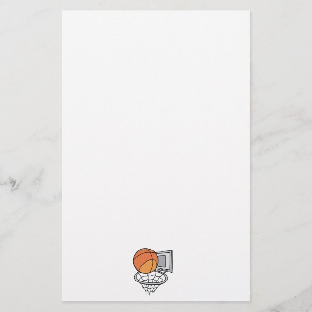 Papeterie graphisme vectoriel de basketball et filet (Devant)