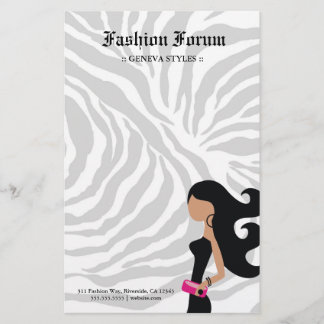 Papeterie GRIS de ZÈBRE du FASHIONISTA 311-HIGH