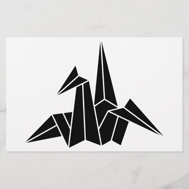 Papeterie Grue en papier (Devant)