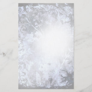 Papeterie Grunge de charbon Abstrait Floral stationnaire