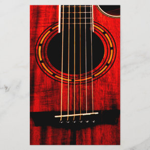 Papeterie Guitare acoustique Musique en bois