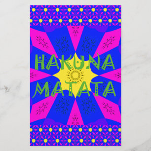 Papeterie Hakuna Matata Beautiful Amazing Design Colors