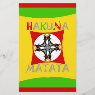 Papeterie Hakuna Matata Fun Rasta Couleurs : Vibrant et sans
