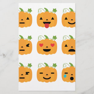 Papeterie halloween citrouille emojis