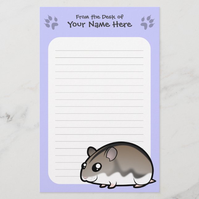 Papeterie Hamster nain de dessin animé (Devant)