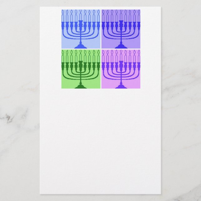 Papeterie Hannukka Menorah (Devant)