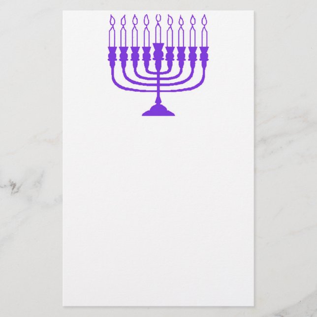 Papeterie Hanoukka Menorah (Devant)