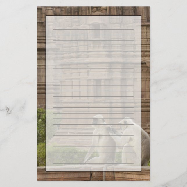 Papeterie Hanuman Langurs ou noir, commun ou gris (Devant)