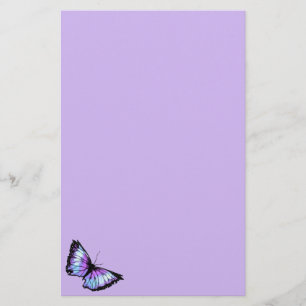 Papeterie "Harlequin" (papillon violet)