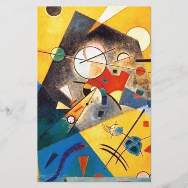 Papeterie Harmonie silencieuse de Kandinsky Art abstrait (Devant)