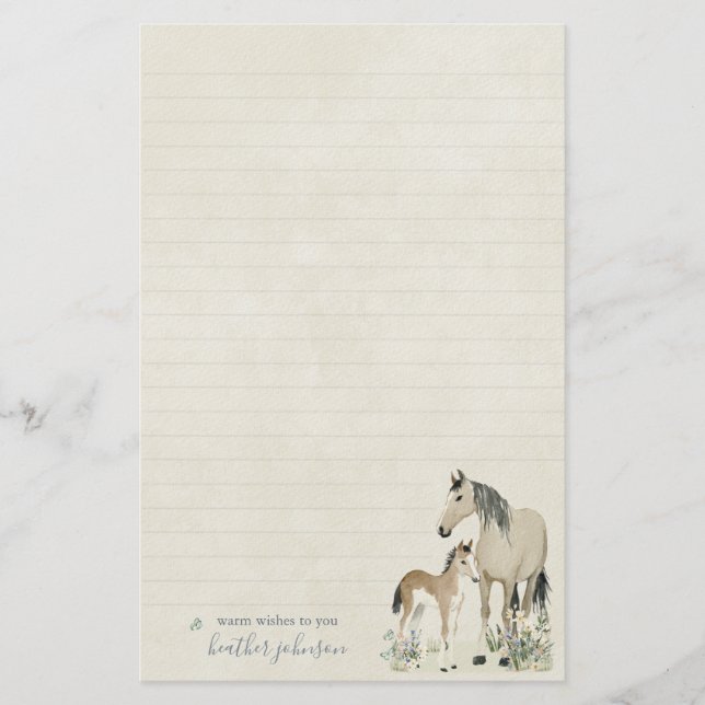 Papeterie Hearthlight Notes Prairie & Crinière Notes (Devant)