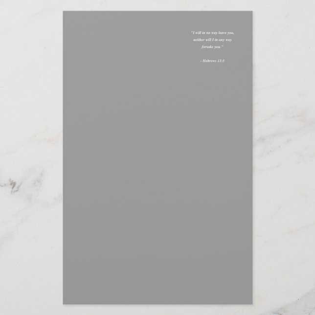 PAPETERIE HÉBREWS 13:5