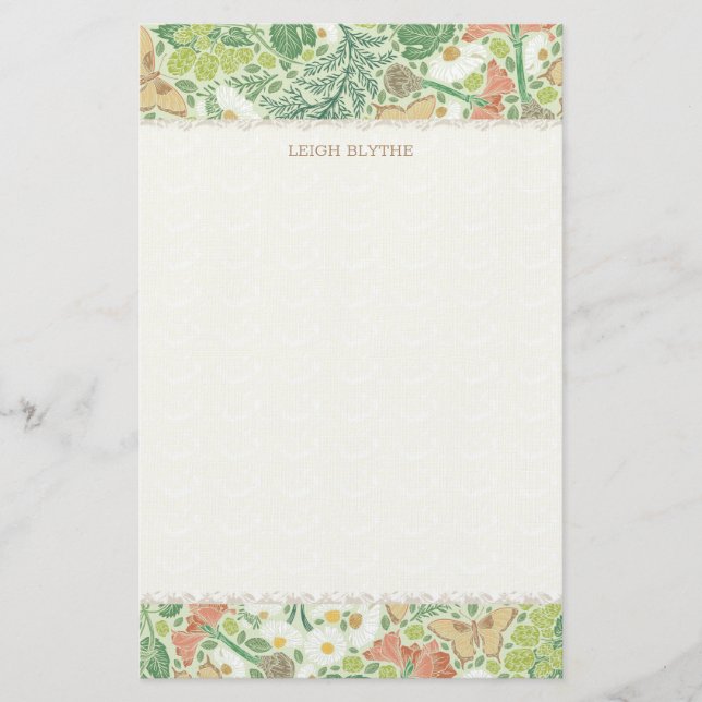 Papeterie Herbes, baies, papillons, papillons, papillons (Devant)