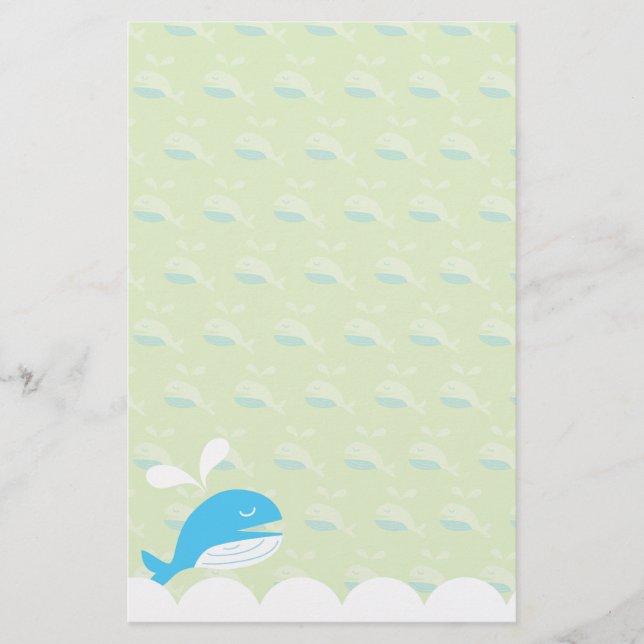 Papeterie heureuse de baleine (Devant)