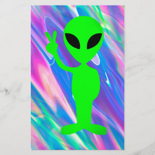 Papeterie Hologramme alien