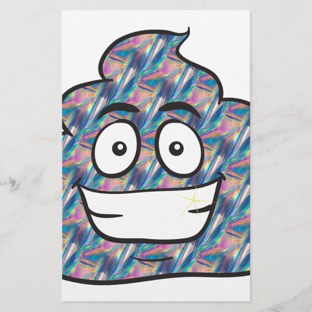 Papeterie hologramme émoji (Devant)