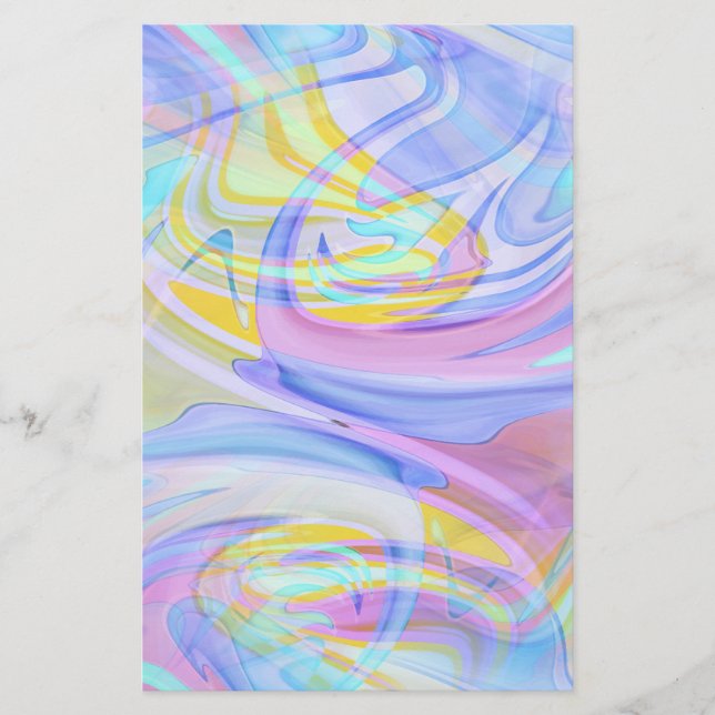 Papeterie hologramme pastel (Devant)