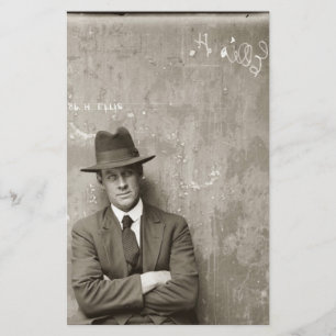 Papeterie Homme vintage de mafia des fusils