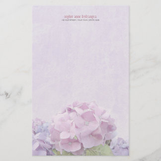 Papeterie Hortensias en pastel
