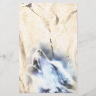 Papeterie Howling Wolf Native American Stationery