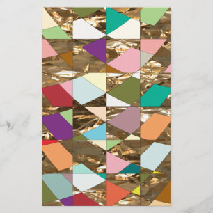 Papeterie Huile d'or couleur Abstraite