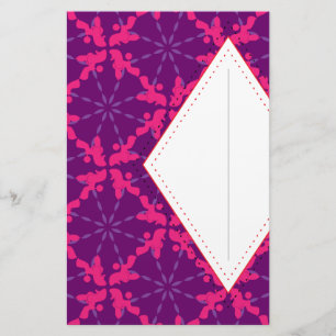 Papeterie Illustration de motif de caniche personnalisable 