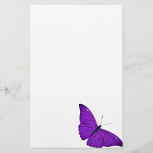 Papeterie Illustration pourpre foncée de papillon de 1800s
