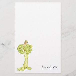 Papeterie Illustration vintage grand Gatsby de mode