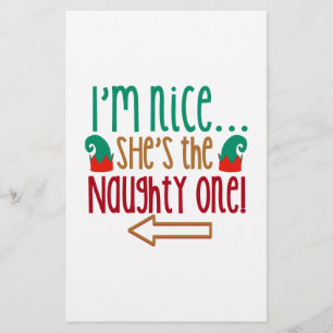 Papeterie Im Nice Shes Naughty Elf Casquette