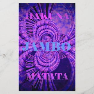 Papeterie Impression d'art Cosmic Hakuna