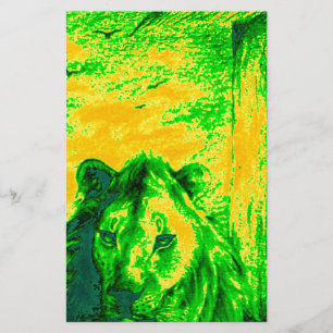 Papeterie Impression Fluorante Lion Art Vision Night
