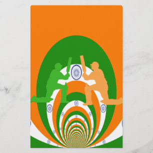 Papeterie Inde Cricket Spirit : Design abstrait