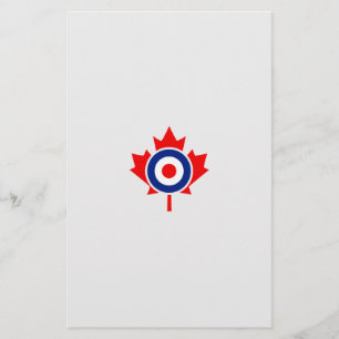 Papeterie Insigne de morue de la feuille d'érable canadienne