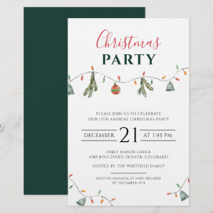 Papeterie Invitation du propriétaire d'entreprise du Noël