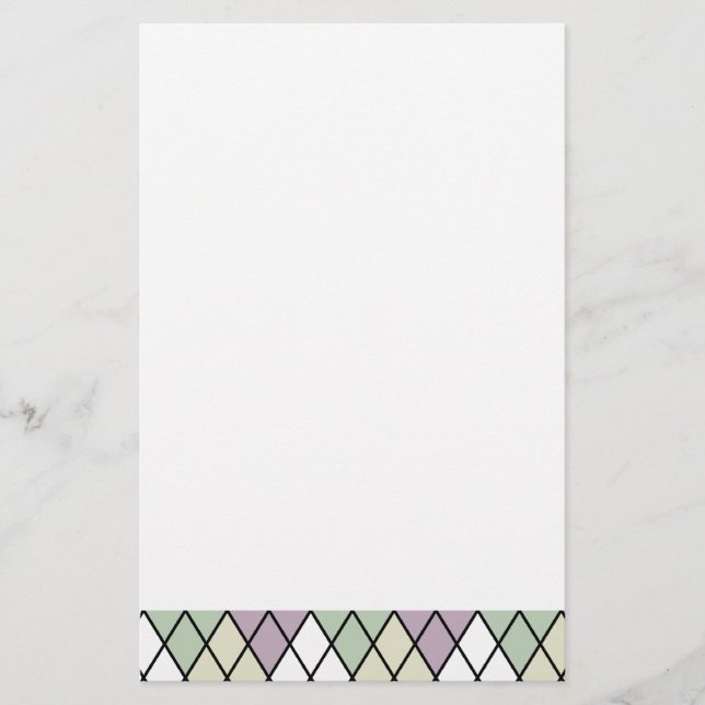 Papeterie Jacquard des diamants Pastel (Devant)