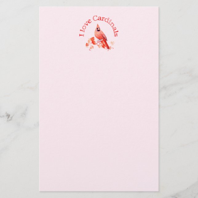 Papeterie J'aime des cardinaux (Devant)