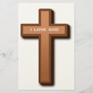 PAPETERIE "J'AIME DIEU" CROIX