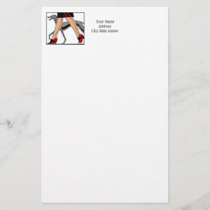 Papeterie Jambes Art déco femmes Greyhound Whippet Chien R