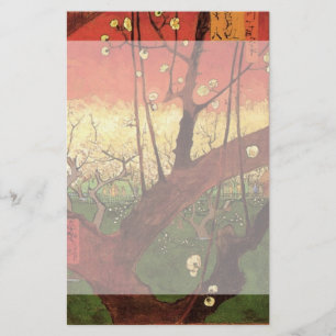 Papeterie Japonisme : Arbre à prune en fleurs par Vincent v