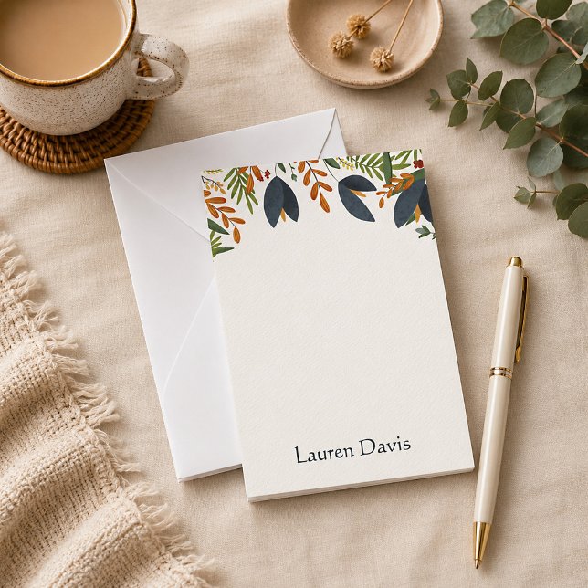 Papeterie Jardin botanique (Personalized Botanical Stationery)