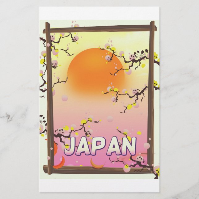 Papeterie Jardin de fleurs du Japon (Devant)