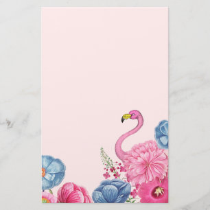 Papeterie Jardin flamand rose exotique 2