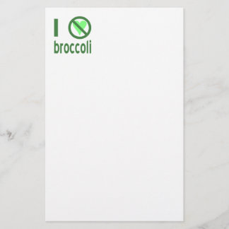 Papeterie Je déteste le texte vert brocoli