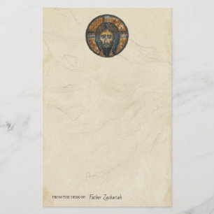 Papeterie Jésus Christ Icône chrétienne orthodoxe byzantine