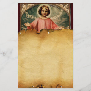 Papeterie JÉSUS ENFANT AVEC ANGELS, Parchemin